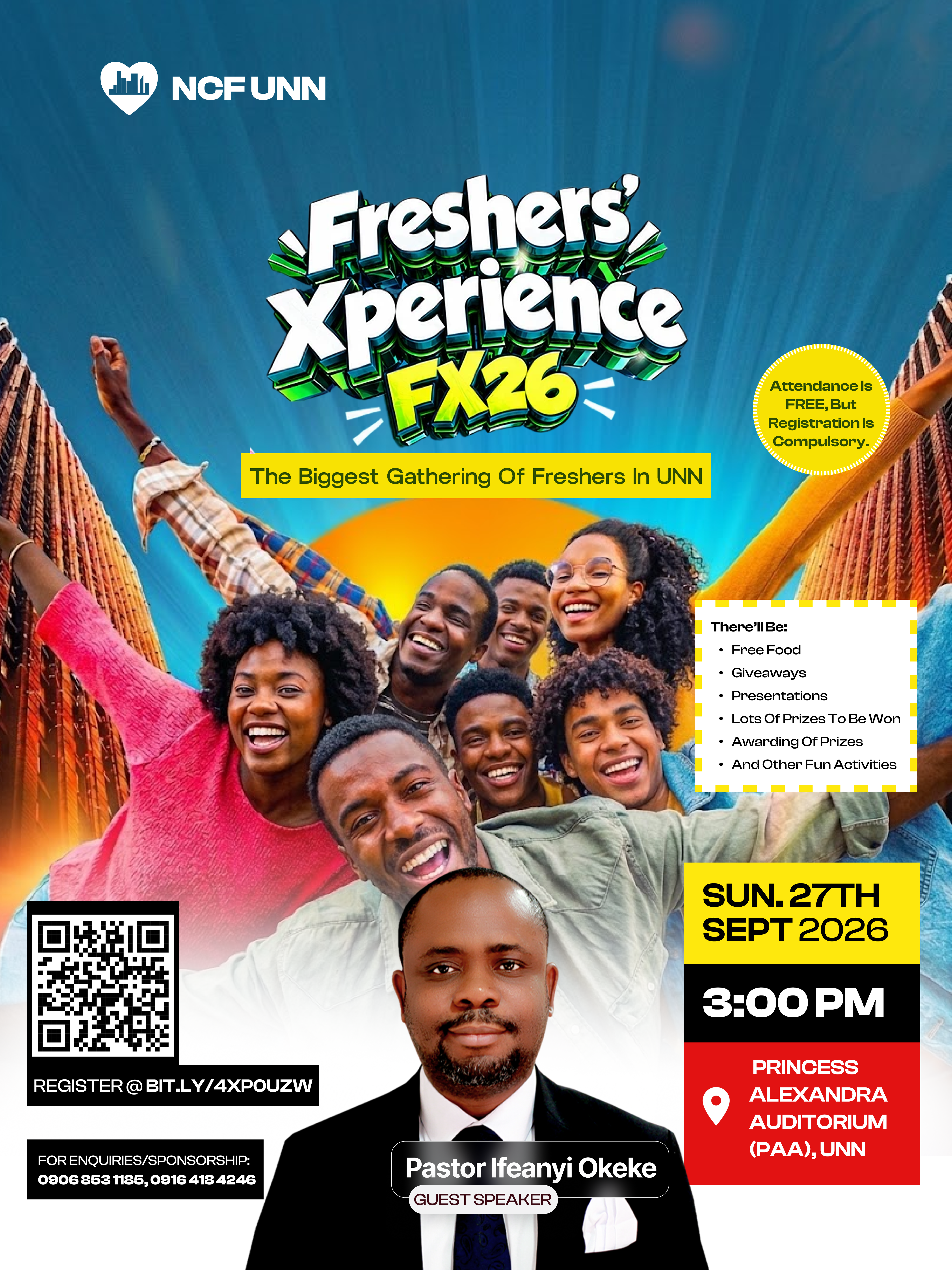 Freshers' Xperience FX26 Flyer